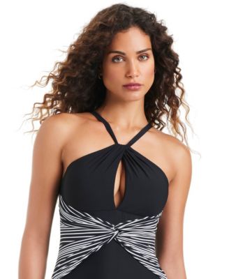 Women's Halter Neck One-Piece Swimsuit