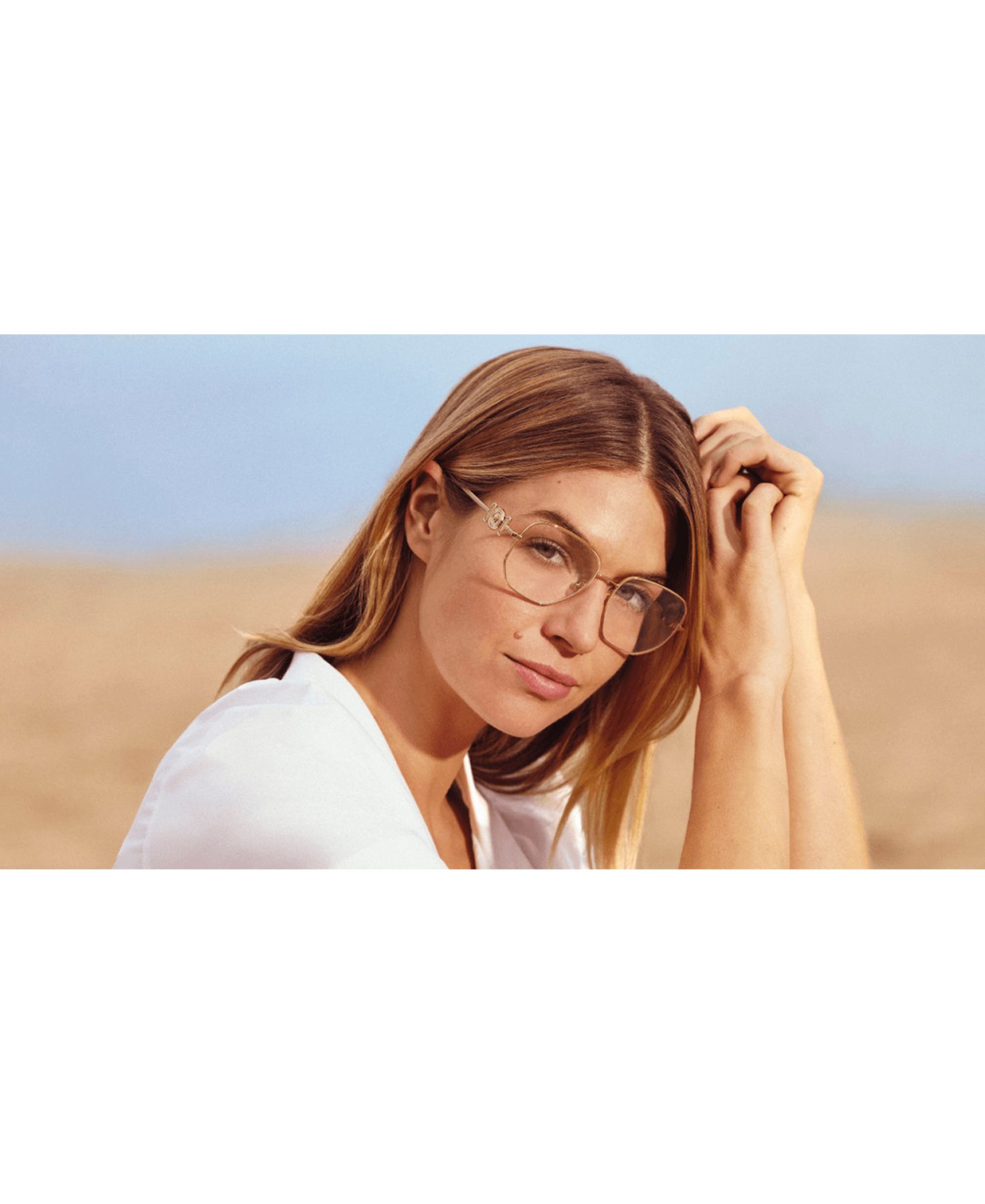 Woman Irregular Metal VE1283 Eyeglasses