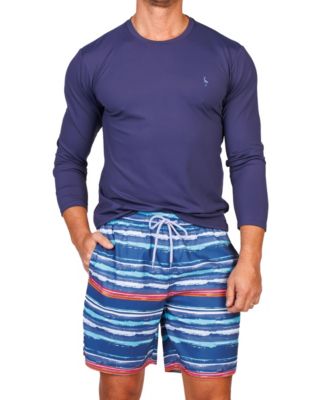 Men's Abstract Stripes Swim Shorts