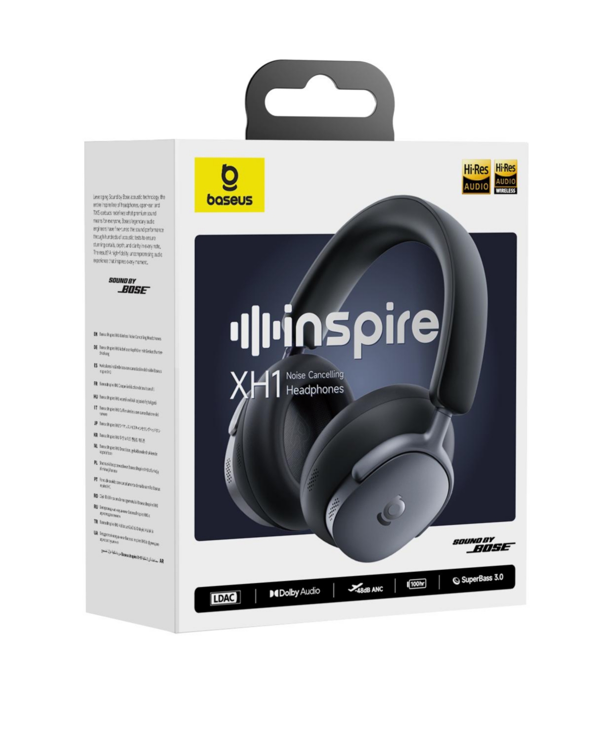 Baseus Inspire XH1 Anc Headphones, Sound by Bose, Dolby Audio, Adaptive Anc, Hi-Res Audio, 100H Playtime