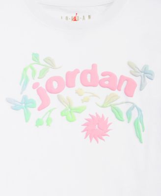 Girls' 7-16 Floral Basketball Graphic T-Shirt