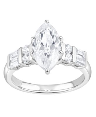 Certified Lab Grown Diamond Marquise Engagement Ring (3-1/2 ct. t.w.) in 14k White, Yellow or rose Gold