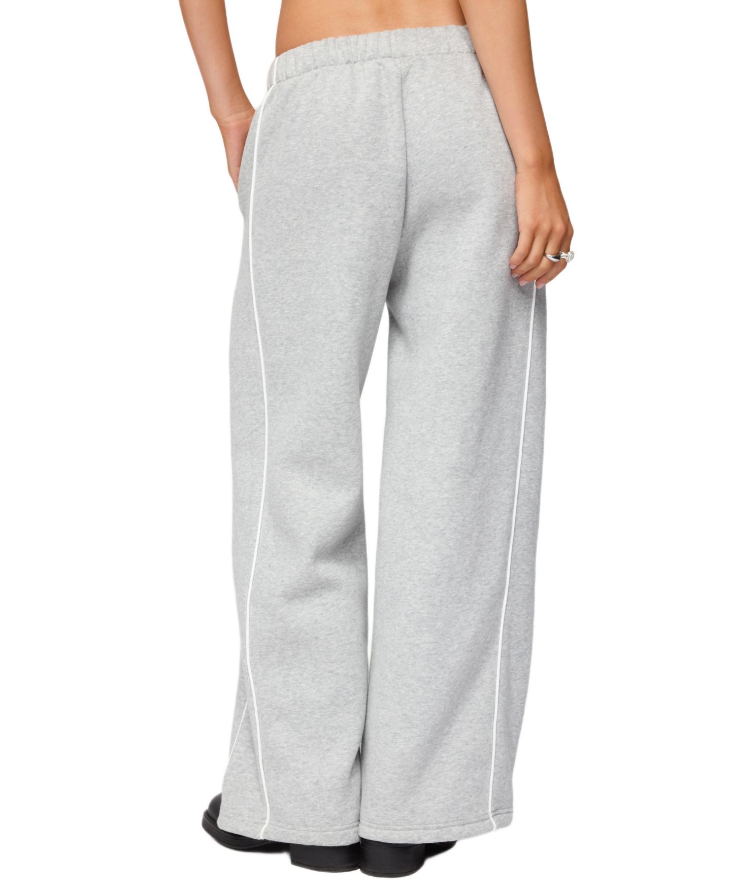 Женские брюки Edikted Autumn Sweatpants, цвет: Серый меланжевый — фото 2