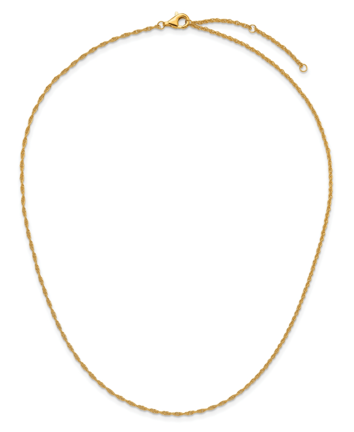 Macy's Rope Chain Necklace in 24K Yellow Gold