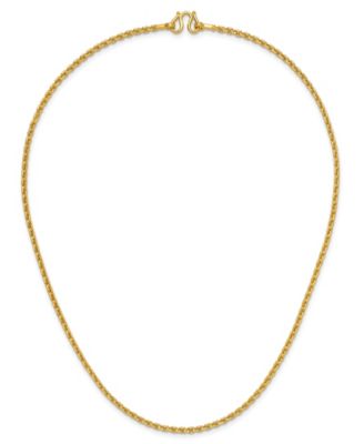 Cable Chain Necklace in 24k Yellow Gold