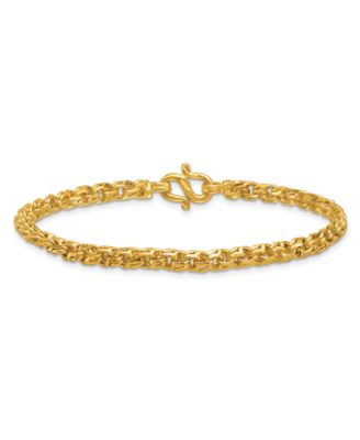 Curb Chain Bracelet in 24k Yellow Gold