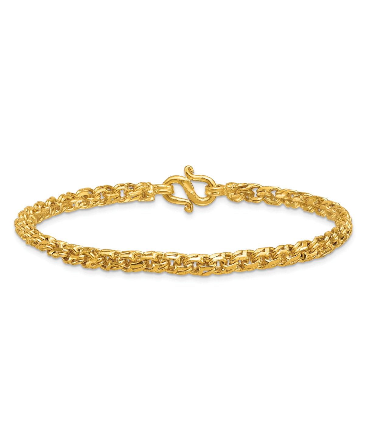 Macy's Curb Chain Bracelet in 24k Yellow Gold