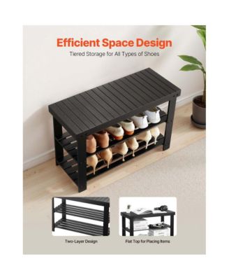 3-Tier Shoe Rack Bench for Entryway Shoe Storage Organizer