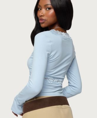 Women's Mathilda Lacey Bell Sleeve Top