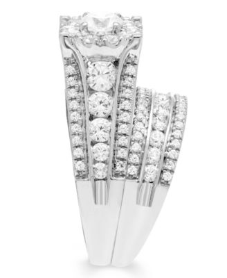 Diamond Halo Bridal Set (2 ct. t.w.) in 14k White or Yellow Gold