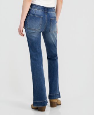 Juniors' High-Rise Flare Jeans