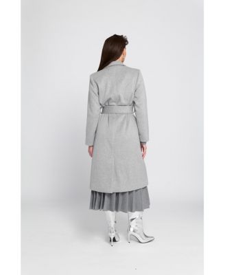 Women's Melton Wrap Coat Belted/Wrap