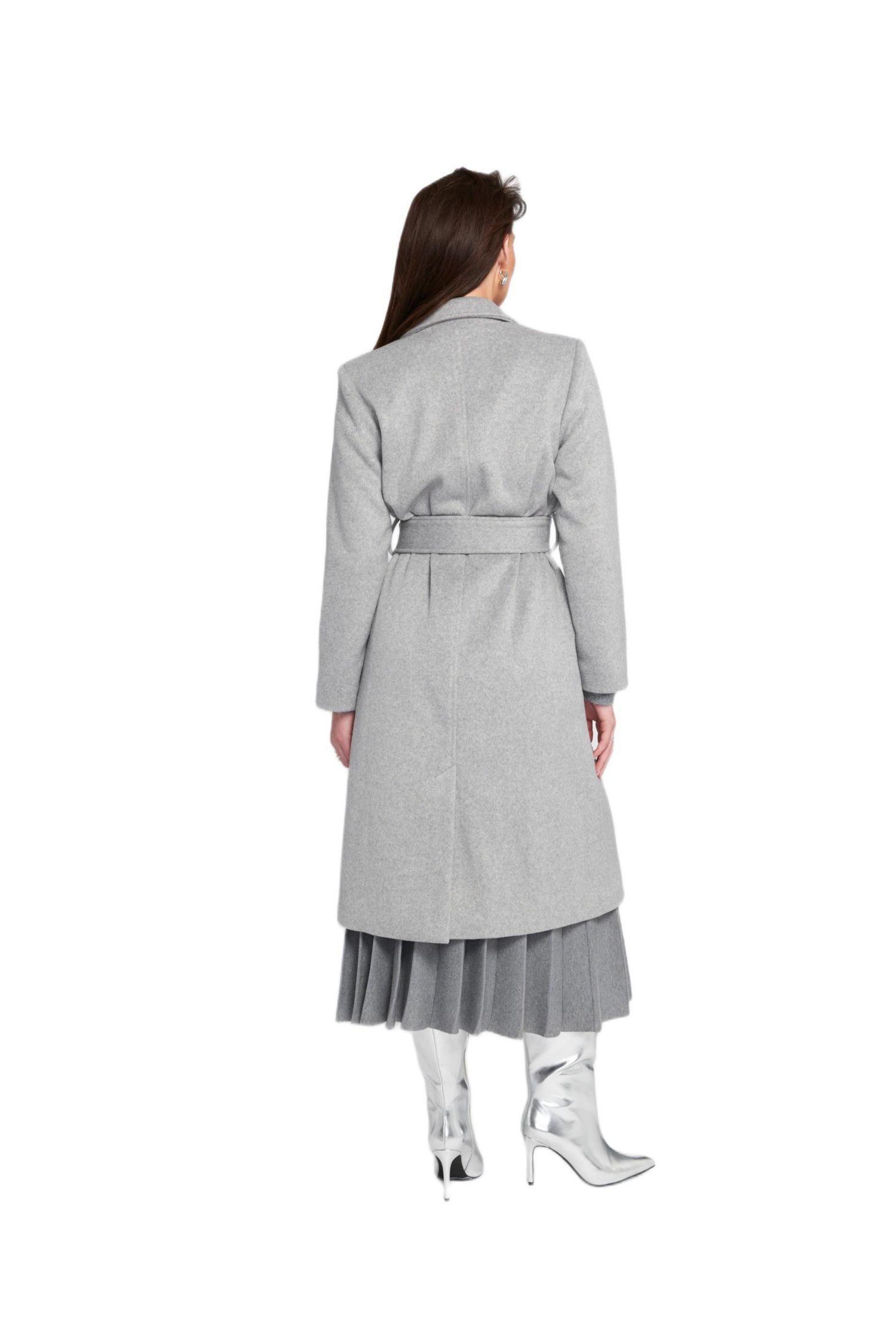 Women's Melton Wrap Coat Belted/Wrap