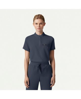 Women's Savi 1-Pocket Classic Banded Collar Scrub Top