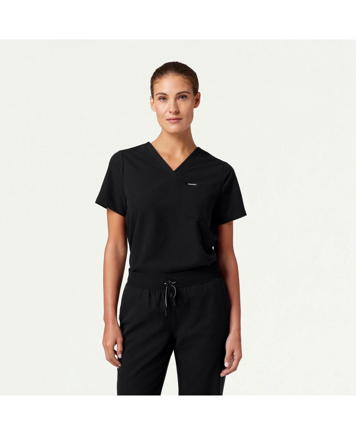 Women's Classic V-Neck Scrub Top with 1 Pocket