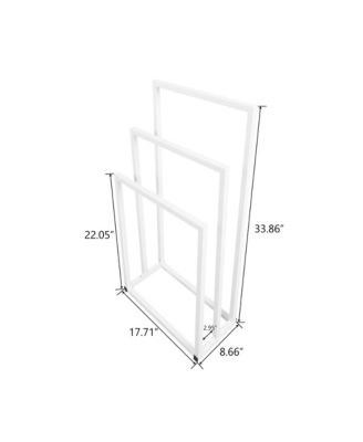 Metal Freestanding Towel Rack 3 Tiers Hand Towel Holder Organizer for Bathroom Accessories