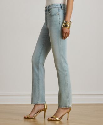 Petite Mid-Rise Straight Ankle Jeans