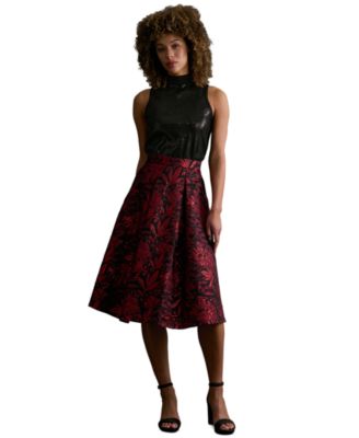 Plus Size Pleated Ballgown Skirt