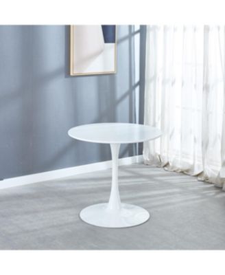 31.5" White Tulip Dining Table for 2-4 People