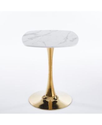  Square Tulip Dining Table (White & Gold)
