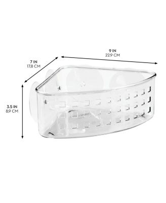Plastic Suction Corner Shower Basket for Bathroom