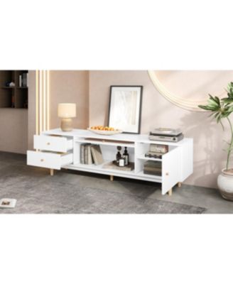 Streamdale 70" TV Stand for TVs up to 80", Minimalist Console Table with Drawers