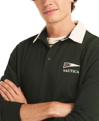 Men's Regular-Fit Kangaroo Pocket Polo Sweatshirt