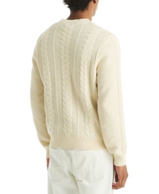 Men's Cable-Knit Crewneck Sweater