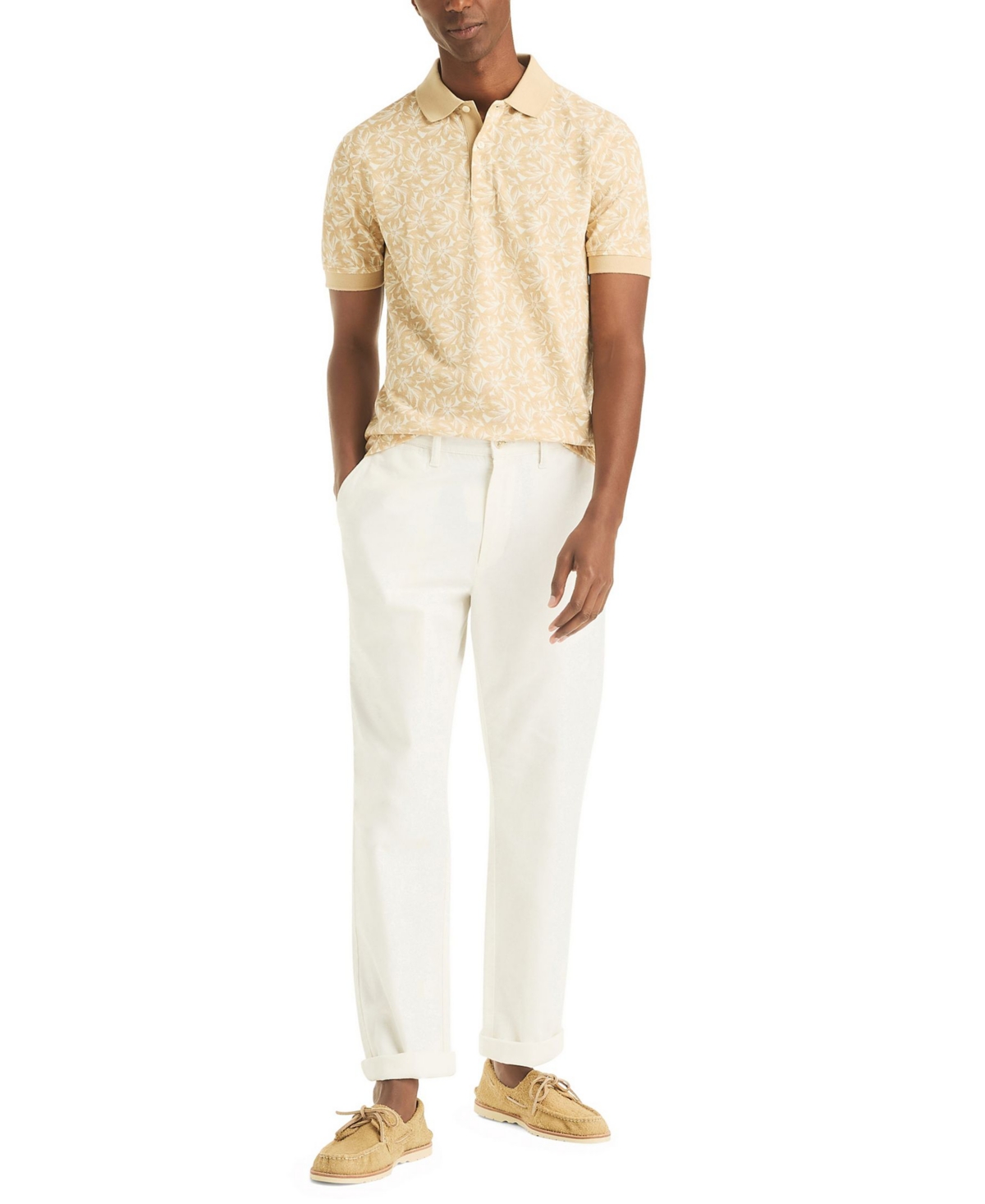 Nautica Men's Classic-Fit Printed Polo Shirt
