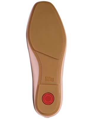 Women's Delicato Imitation Pearls and Crystal Leather Ballet Flats