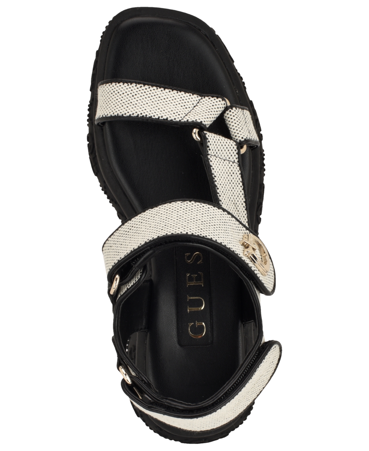 Guess Women's Lanara Quattro G Sporty Platform Footbed Sandals