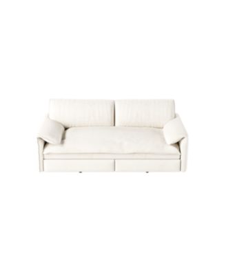 Streamdale 66" Queen Pull Out Sofa Bed with Storage, 3-in-1 Convertible Velvet Loveseat