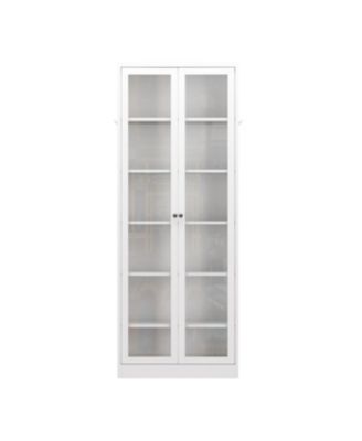 Kitchen Pantry Cabinet - 72" Tall Storage with 5 Adjustable Shelves, White