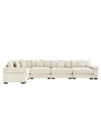 Streamdale Oversized Cloud Modular Sectional Couch, Convertible, Deep Seat, Cream