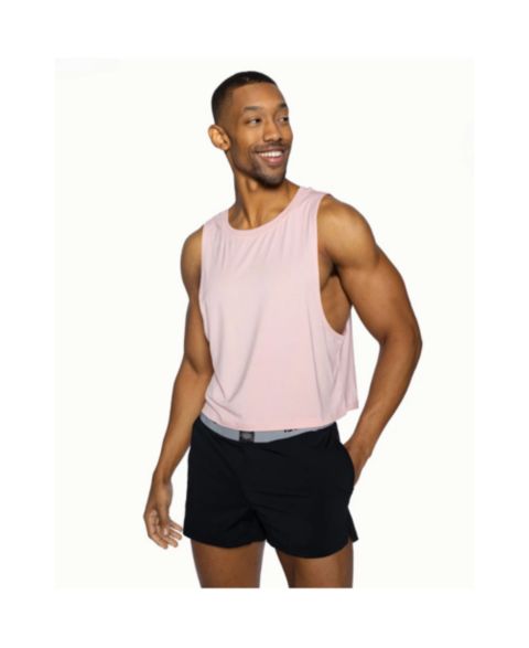 Мужской топ BIKE Athletic Crop Pride, цвет: Пастельный розовый