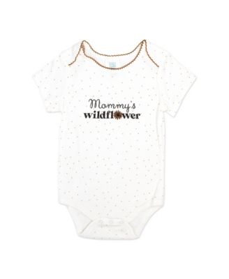 Baby Girls' Wildflower Short-Sleeve Bodysuit, Jacket and Pants, 3-Piece Set