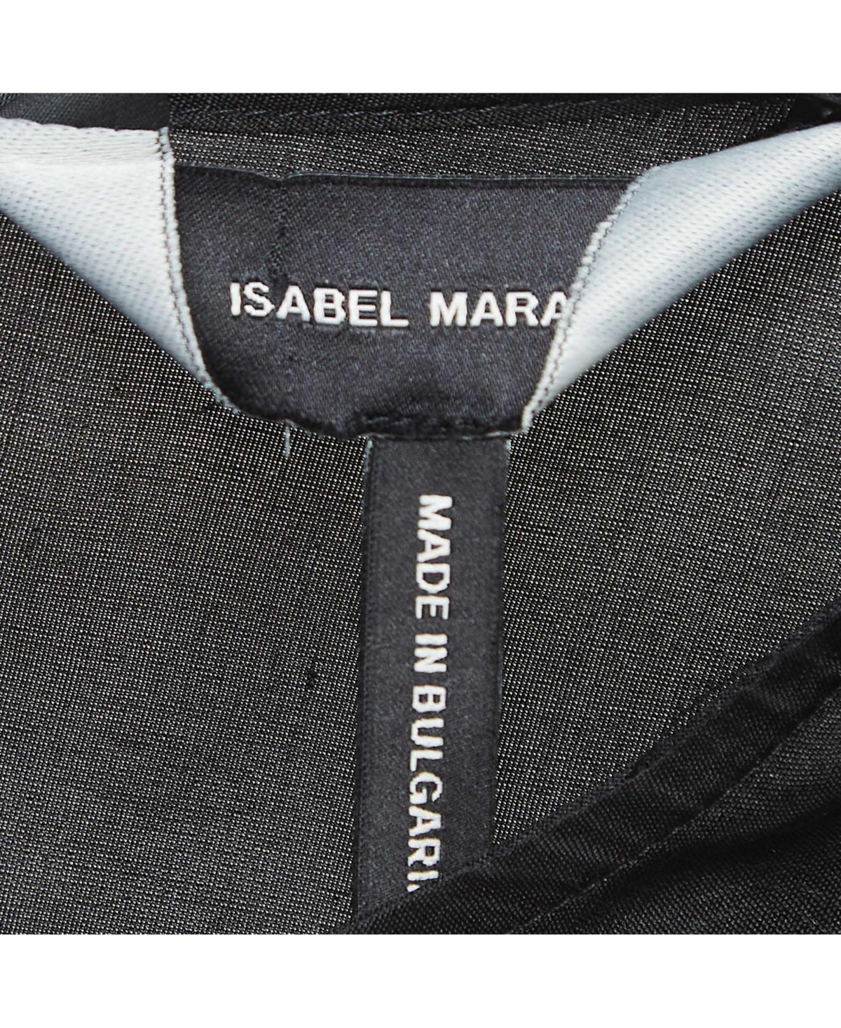 Pre-Owned Isabel Marant Women's Black Silk Gathered Blouse