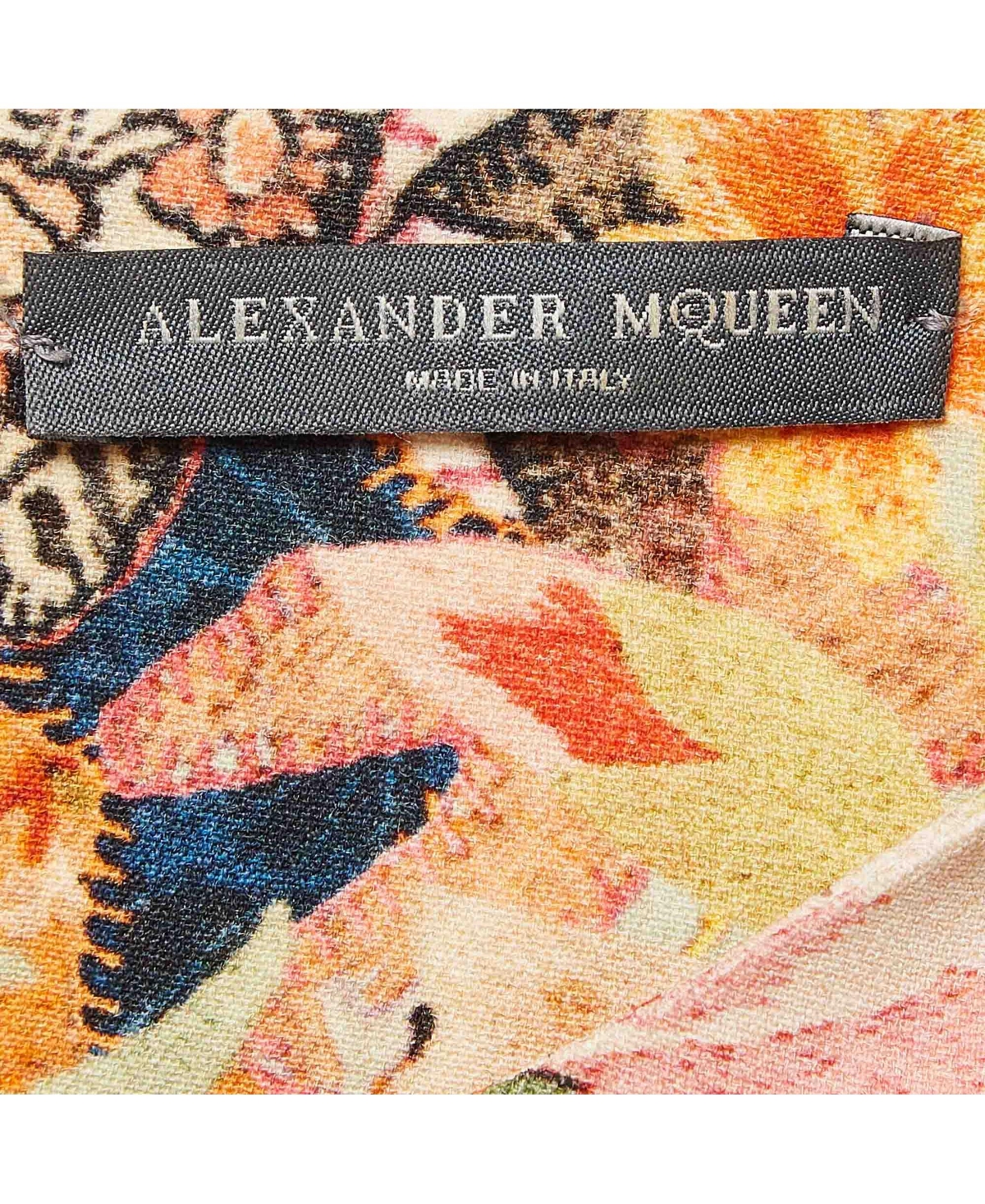 Pre-Owned Alexander Mcqueen Women's Multicolor Floral Print Crepe Tunic Top