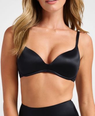 Women's Wireless Support Smooth Satin Luxe Lift Padded Bra