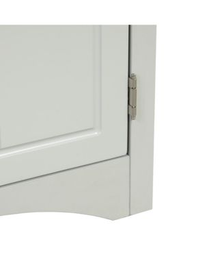 31.5"H Triangle Corner Cabinet, Adjustable Shelves, Kitchen/Home Freestanding Storage