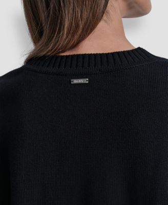 Women's Rhinestone Embellished Crewneck Sweater