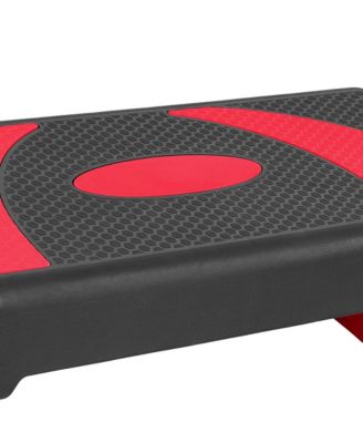 Adjustable Workout Aerobic Step Platform Trainer w/Raisers