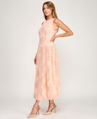 Juniors' Boat Neck Midi Dress