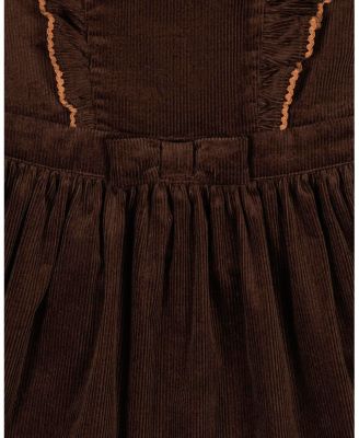 Little Girls Organic Corduroy Ruffle Jumper