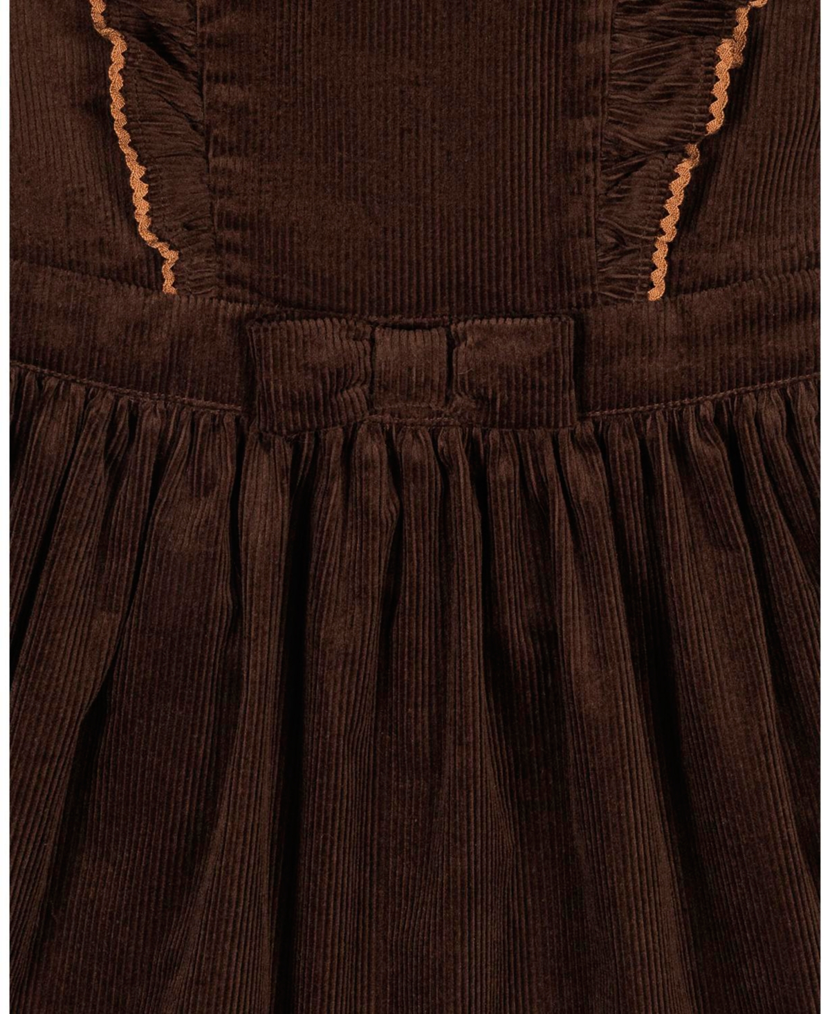 Hope & Henry Little and Big Girls' Organic Corduroy Ruffle Jumper