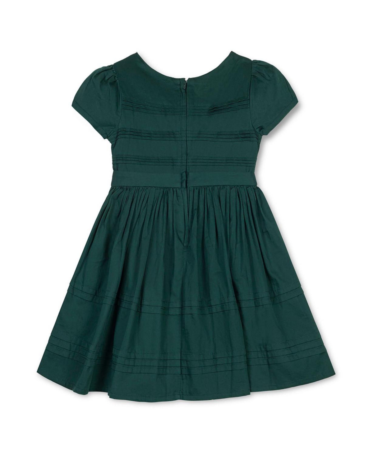 Hope & Henry Big Girls Organic Special Occasion Pleated Sateen Party Dress
