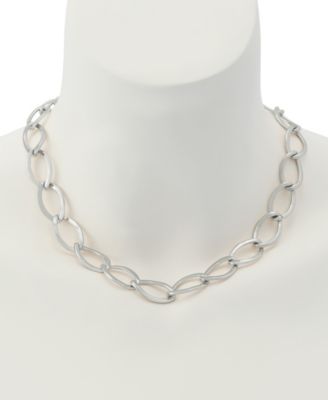 Silver Link Collar Necklace