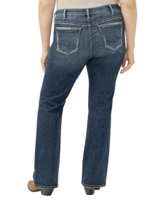 Plus Size Elyse Mid Rise Comfort Fit Bootcut Jeans