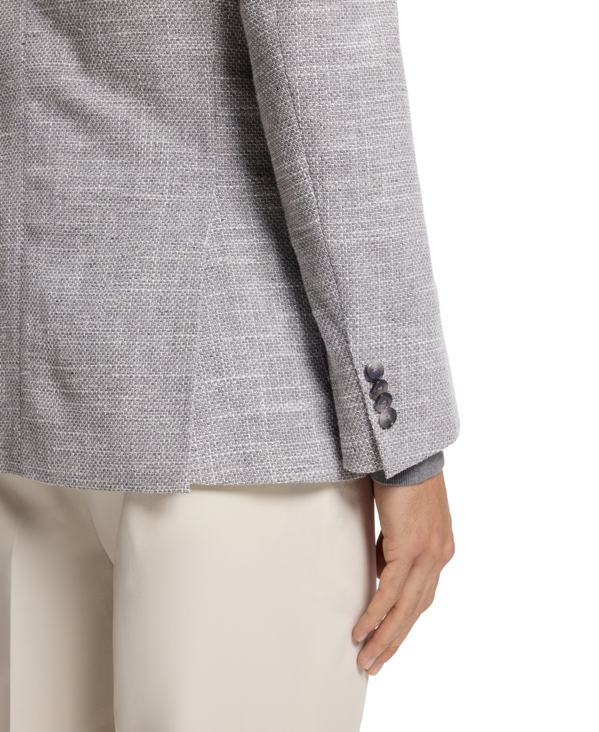 Boss by Hugo Boss Men's Patterned Stretch-Cotton Blend Regular-Fit Blazer