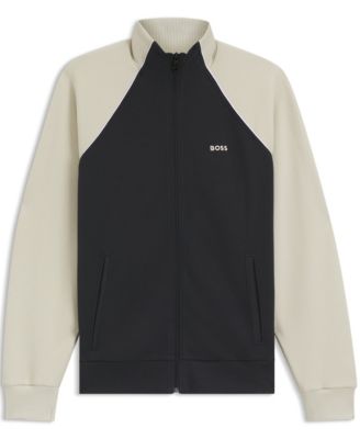 Men's Cotton-Blend Contrast Piping Sweatshirt